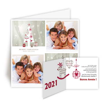 Personnaliser et commander Carte de Voeux 2021 Joyeuses ftes en famille
