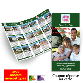 Commande  EVENOS, Triptyque immobilier pour 22 annonces immo avec coupon