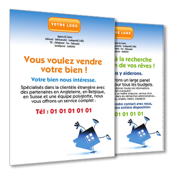 Personnaliser et commander Flyer vente immobilier et logement neuf