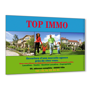 Personnaliser et commander Flyer 3 maisons ou pavillons  louer ou  vendre