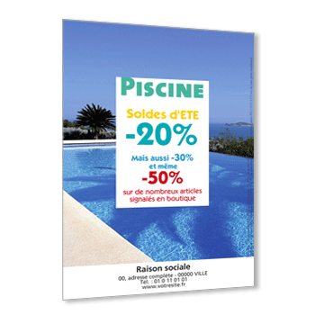 Personnaliser et commander Flyer installation de piscine, abri et entretien