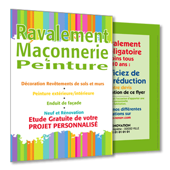 Personnaliser et commander Flyer artisan et dcoration chambre et salon