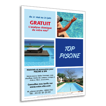 Commande  BIOT, Flyer installation de belle piscine extrieure