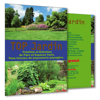 Commande  VIRY CHATILLON, Flyer jardin A5 Recto-Verso avec photos