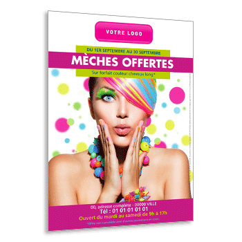 Commande à Vitry Le François , Flyer offre mèches offertes sur coloration