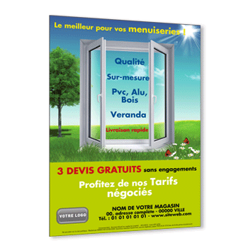 Commande  AIGNES, Flyer fentres PVC et menuiseries