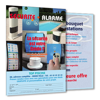 Personnaliser et commander Flyer scurit pour enfant et alarme de piscine