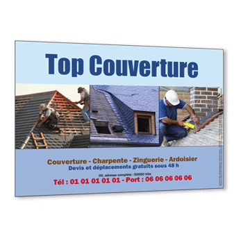 Commande  Puyvert, Flyer artisan couverture & charpente