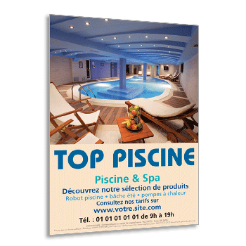 Personnaliser et commander Flyer construction de piscine et spa intrieure