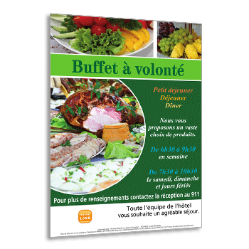 Commande  FRESNAY SUR SARTHE, Flyer buffet  volont A5 Recto