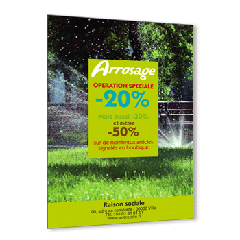 Personnaliser et commander Flyer A5 recto pour Soldes jardinerie