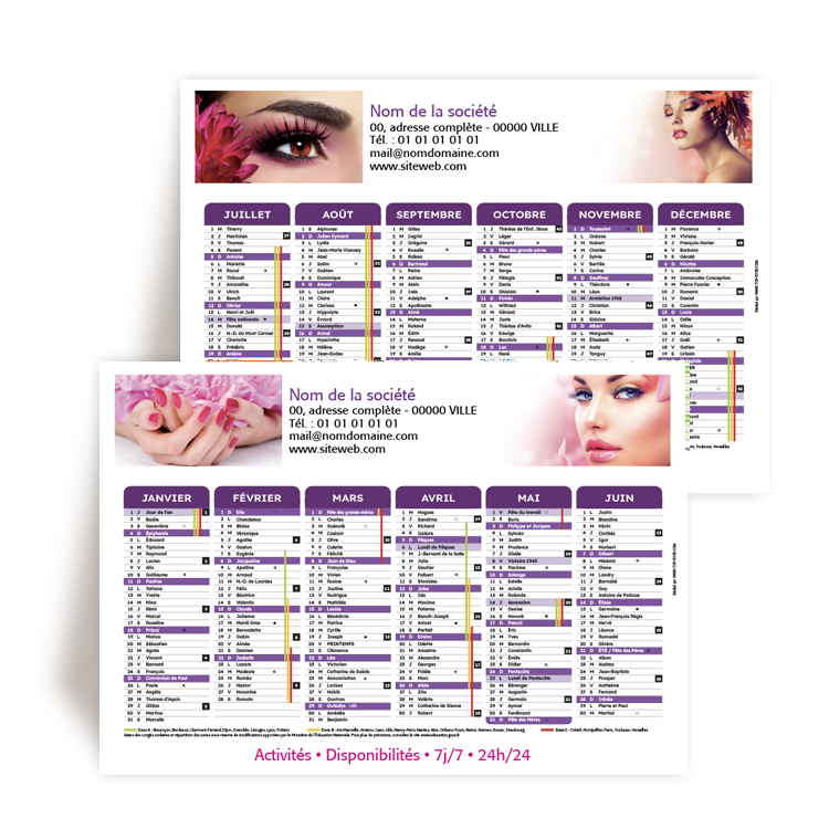 Commande  CHAURIAT, Calendrier A5 2026  personnaliser