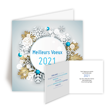 Personnaliser et commander Carte de Voeux 2021 Porte-Bonheur