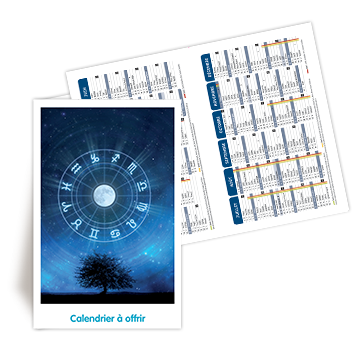 Commande  Vlizy-Villacoublay, Calendrier de Poche 2026 Zodiaque  personnaliser