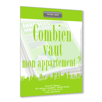 Personnaliser et commander Flyer pour lestimation dun bien immobilier