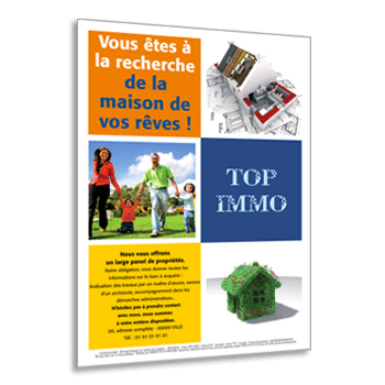 Commande  PONTOISE, Flyer prsentation maison, appartement et loft