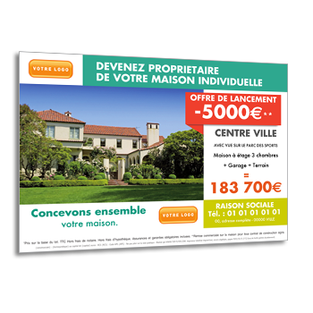 Personnaliser et commander Flyer projet immobilier