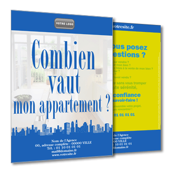 Commande  LE CHESNAY, Prospectus immeuble et appartement  estimer