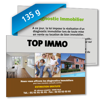 Commande  nice, Flyer Diagnostic Immobilier - 135g