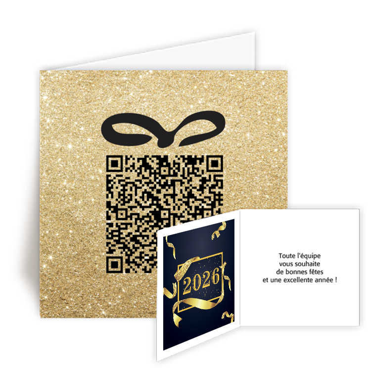 Commande  Saint Max, Carte de Voeux 2026 QR Code
