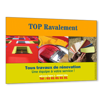 Personnaliser et commander Flyer chantier de peinture et dcoration