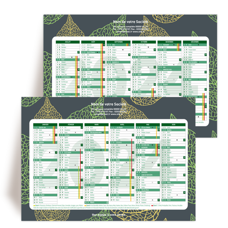 Personnaliser et commander Calendrier de banque 12 mois A4 2023 Jardinage - Fleurs