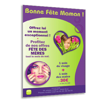 Personnaliser et commander Flyer Bonne Fte Maman - un moment privilgi