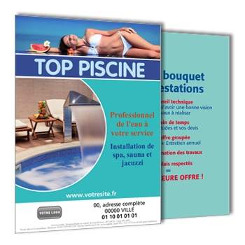 Personnaliser et commander Flyer construire une piscine hors-sol, en kit ou bton