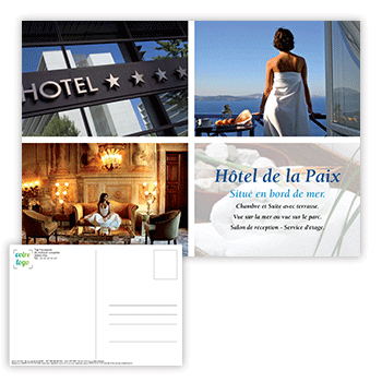 Personnaliser et commander Carte postale photos de votre tablissement