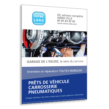 Personnaliser et commander Flyer garage carrosserie pneumatique