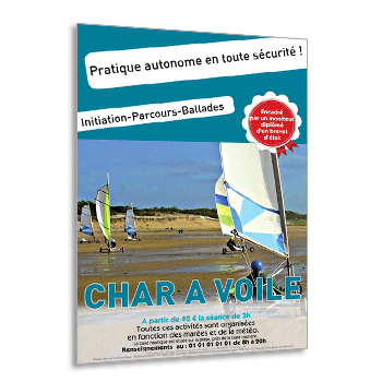 Personnaliser et commander Flyer pour la Promotion d'Activits de Plein Air  la Plage