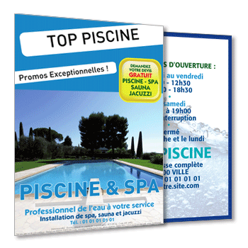 Personnaliser et commander Flyer construire une piscine de rve