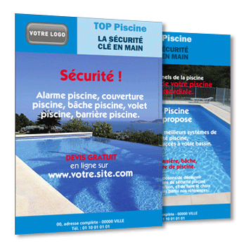 Personnaliser et commander Flyer scurit dune belle piscine en bton