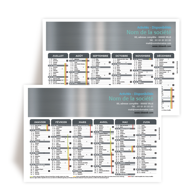 Commande  Montpellier, Languedoc-Roussillon, Calendrier A5 2026  personnaliser