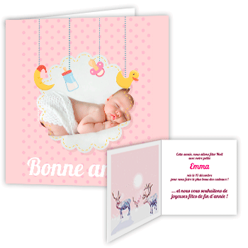 Personnaliser et commander Faire-part de Naissance Nol bb fille