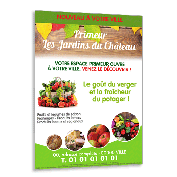 Personnaliser et commander Flyer ouverture de votre primeur