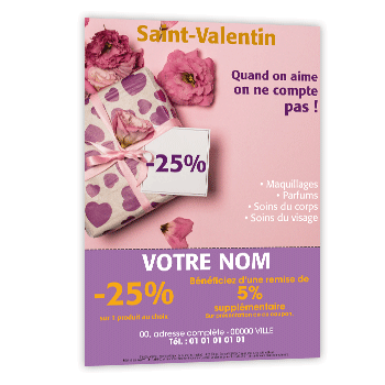 Personnaliser et commander Flyer beaut pour la Saint-Valentin