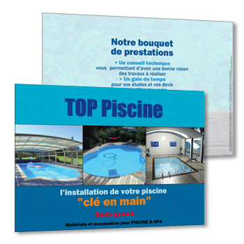 Personnaliser et commander Flyer piscine hors sol en bois ou autoporte