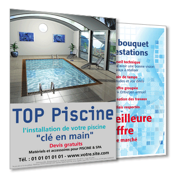 Personnaliser et commander Flyer construction de piscine extrieure et intrieure