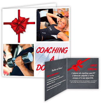 Commande  cavaillon, Carte bon cadeau - Coaching  Domicile