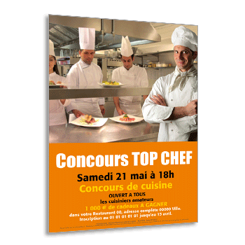 Personnaliser et commander Flyer Concours TOP CHEF A5 Recto