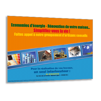 Commande  LEYMEN, Flyer A5 avec 6 photos pour Travaux de Rnovation & Isolation