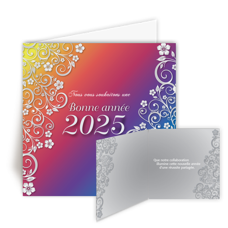 Personnaliser Carte de Voeux 2025 Bonnes Ftes de Nol