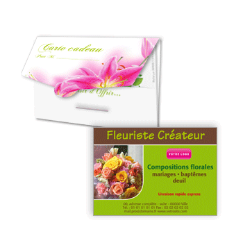 Personnaliser Carte enveloppe Bon cadeau