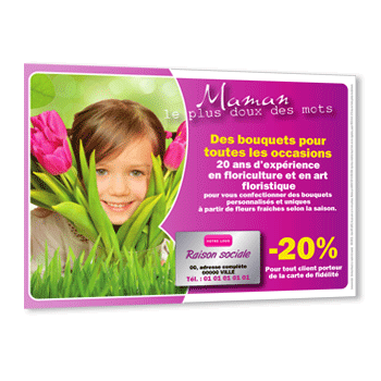 Personnaliser le flyer fte des mres - offre fidlit fleuriste