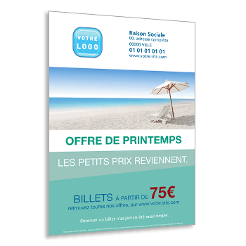 Personnaliser Flyer voyagiste