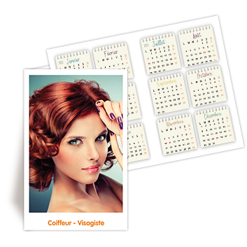 Personnaliser Calendrier de Poche 2025 Coiffure  personnaliser