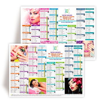 Personnaliser Calendrier 16 mois 2022/2023 Beaut 3 photos