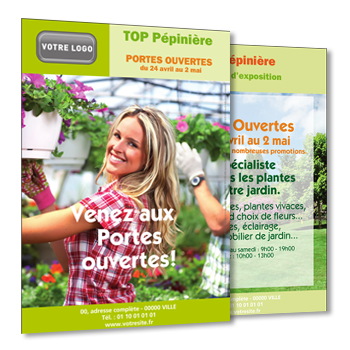 Personnaliser Flyer ppiniriste A5 Recto-Verso avec message