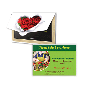 Personnaliser Carte enveloppe Plaisir d'offrir des fleurs